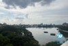 Lovely and lake view 3 bedrooms apartment for rent in Truc Bach