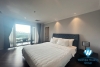 Lovely and lake view 3 bedrooms apartment for rent in Truc Bach