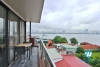 High floor and spacious 3 bedrooms apartment for rent in Quang Khanh, Tay Ho, Ha Noi