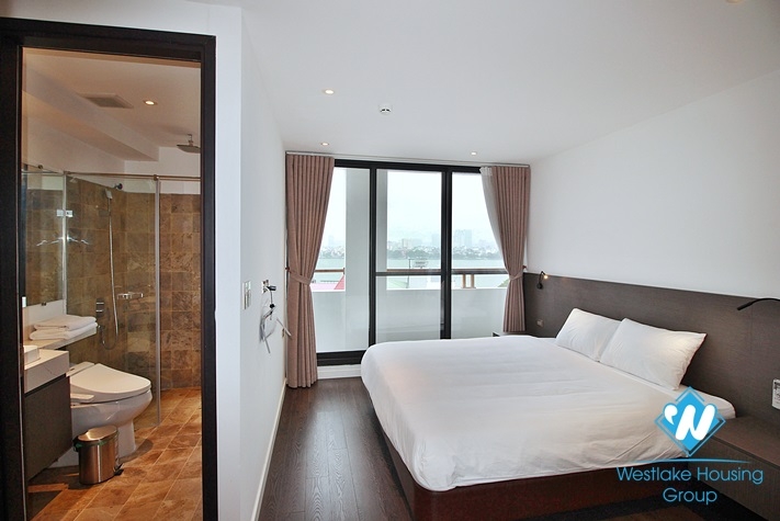 High floor and spacious 3 bedrooms apartment for rent in Quang Khanh, Tay Ho, Ha Noi