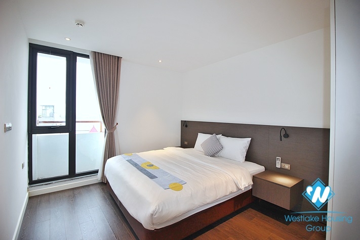 High floor and spacious 3 bedrooms apartment for rent in Quang Khanh, Tay Ho, Ha Noi