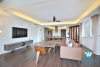 High floor and spacious 3 bedrooms apartment for rent in Quang Khanh, Tay Ho, Ha Noi