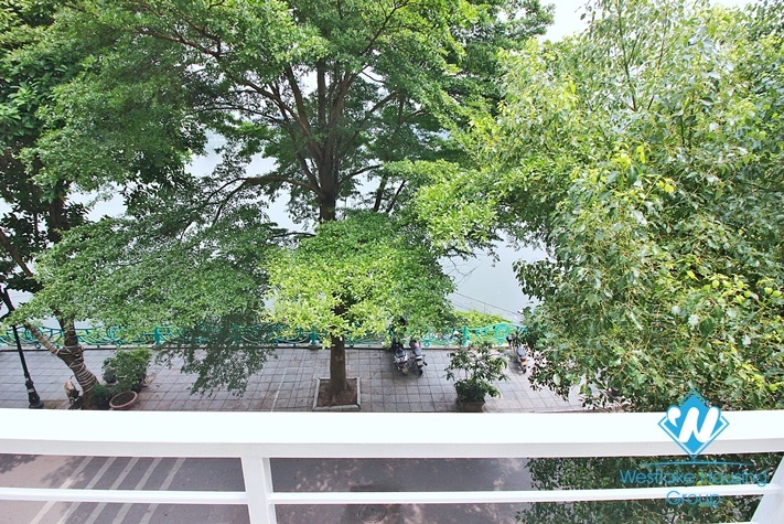 Big balcony apartment with green view for rent in Tu Hoa st, Tay Ho