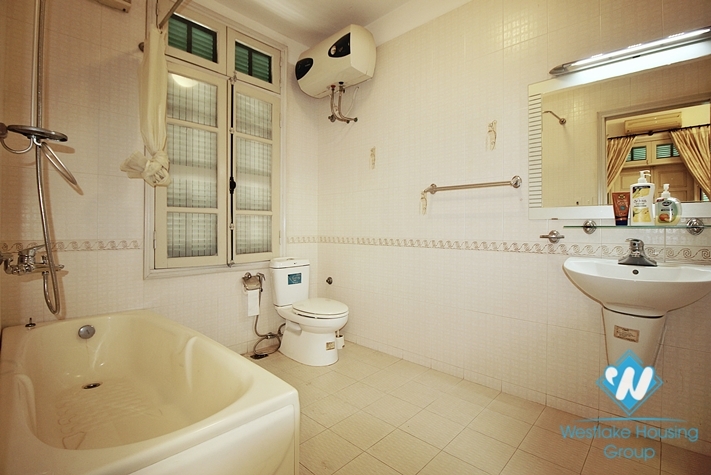Three bedrooms house with big yard for rent in Tay Ho, Ha Noi