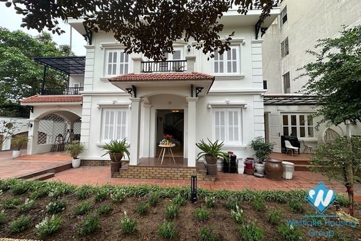 Large garden  house for rent in next to Ciputra, Tay Ho