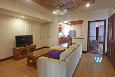 Close to Truc Bach area, lakeview spacious apartment for rent in Tay Ho, Hanoi