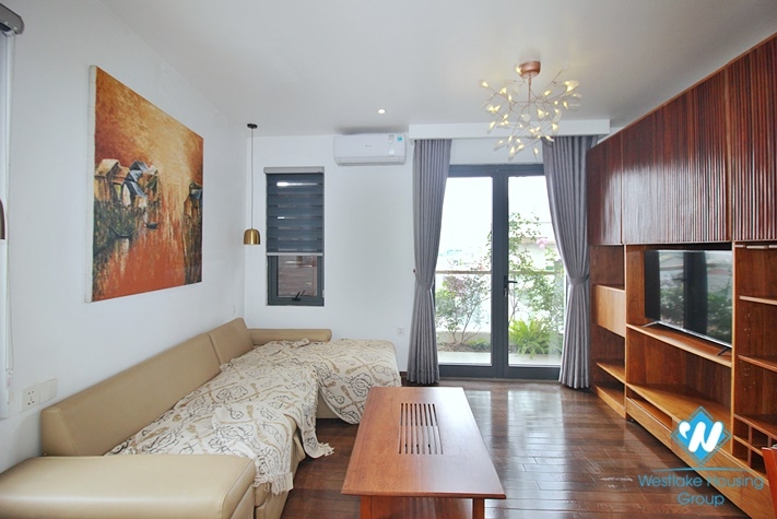 Bright and spacious one bedroom apartment for rent in Tay Ho, Hanoi