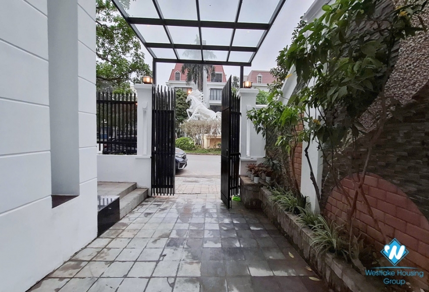 Renovated corner house for rent in G6-1 block, Ciputra, Tay Ho