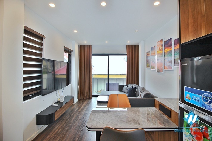 A bright one bedroom apartment for rent on Dang Thai Mai street, Tay Ho, Ha Noi