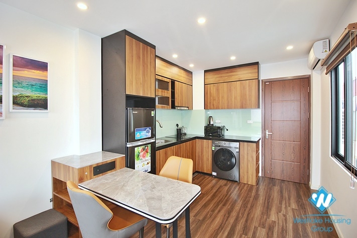 A bright one bedroom apartment for rent on Dang Thai Mai street, Tay Ho, Ha Noi