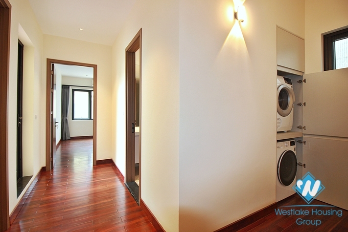 Garden house with out-door pool for rent in To Ngoc Van st, Tay Ho