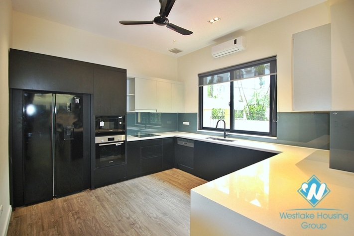 Garden house with out-door pool for rent in To Ngoc Van st, Tay Ho