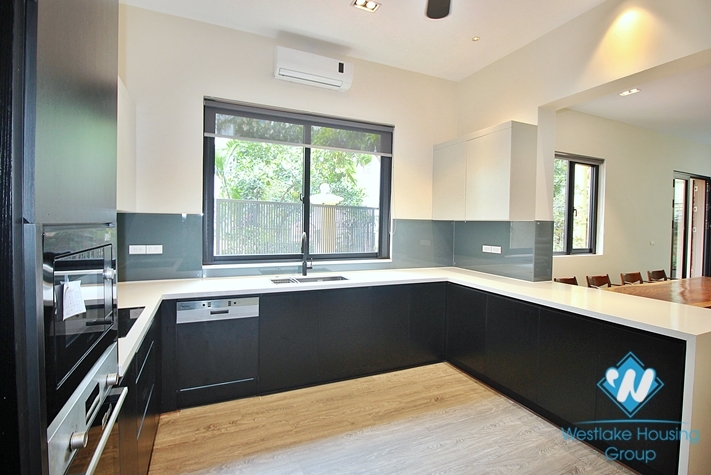 Garden house with out-door pool for rent in To Ngoc Van st, Tay Ho