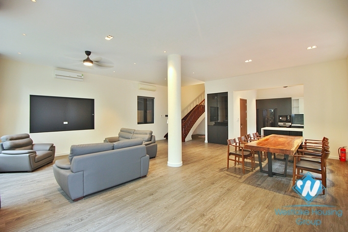Garden house with out-door pool for rent in To Ngoc Van st, Tay Ho