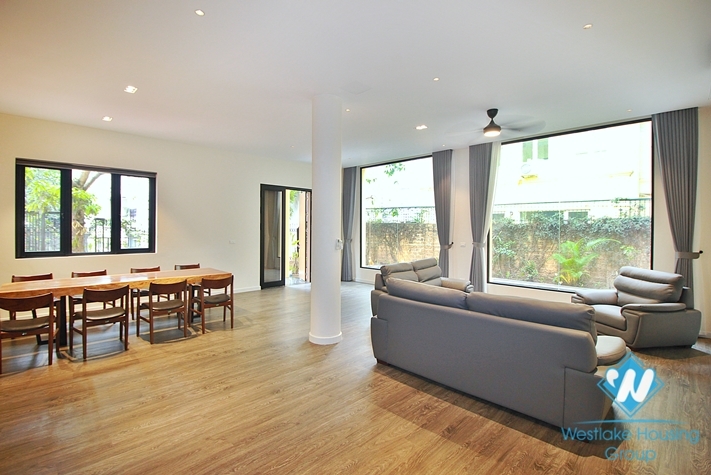 Garden house with out-door pool for rent in To Ngoc Van st, Tay Ho
