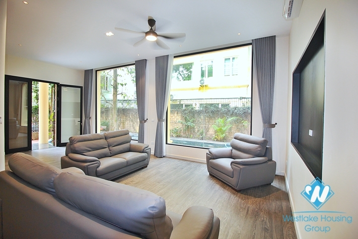 Garden house with out-door pool for rent in To Ngoc Van st, Tay Ho