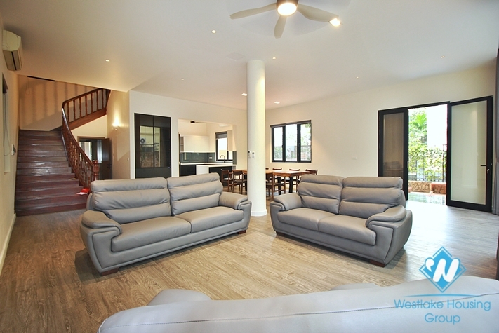 Garden house with out-door pool for rent in To Ngoc Van st, Tay Ho