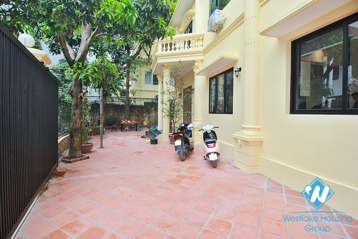 Garden house with out-door pool for rent in To Ngoc Van st, Tay Ho