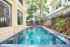 Garden house with out-door pool for rent in To Ngoc Van st, Tay Ho