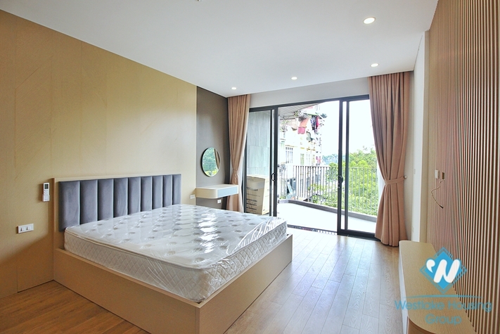 Lake view and brand new one bedroom apartment for rent in Vu Mien st, Tay Ho