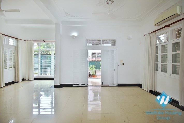 Big yard five bedroom  house in To Ngoc Van street, Tay Ho ward, Ha Noi