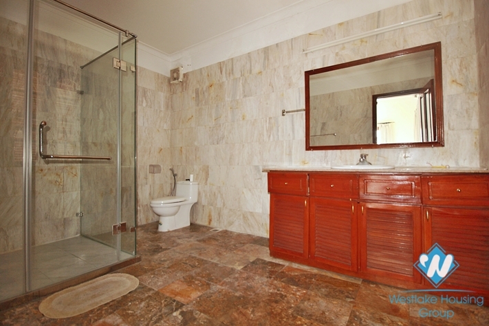 Spacious 5 bedrooms house with huge yard for rent in To Ngoc Van, Tay Ho ward, Ha Noi