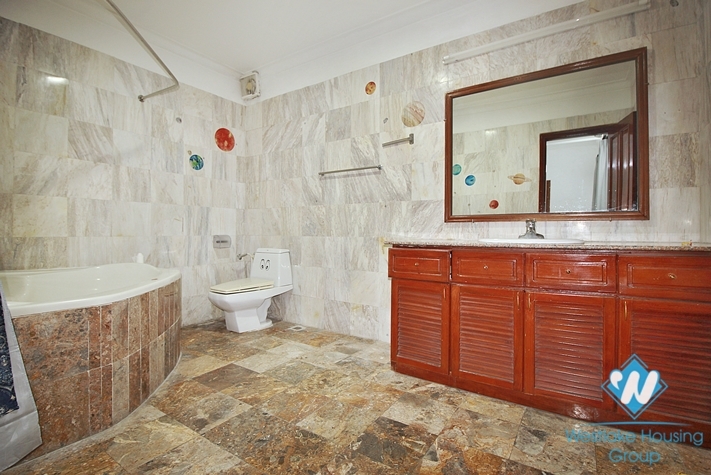 Spacious 5 bedrooms house with huge yard for rent in To Ngoc Van, Tay Ho ward, Ha Noi