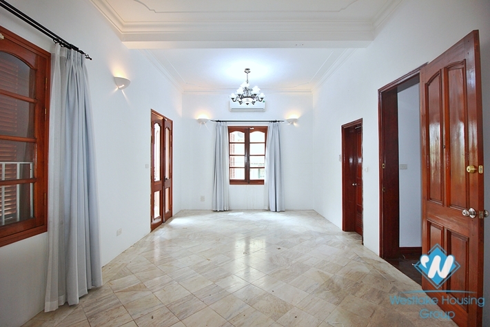 Spacious 5 bedrooms house with huge yard for rent in To Ngoc Van, Tay Ho ward, Ha Noi