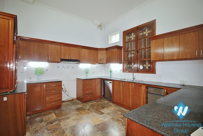 Spacious 5 bedrooms house with huge yard for rent in To Ngoc Van, Tay Ho ward, Ha Noi