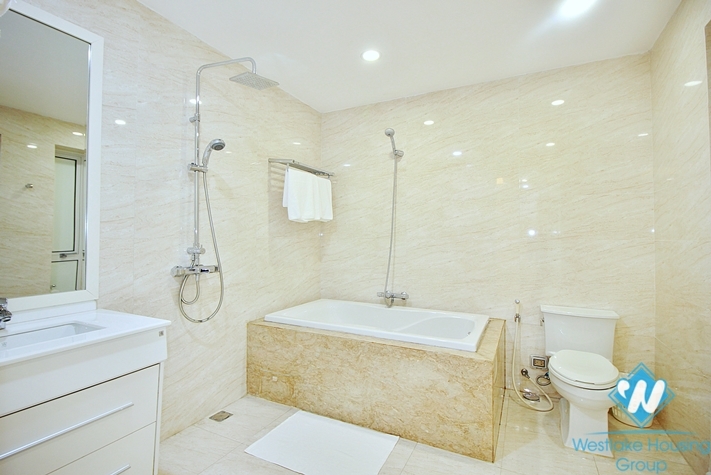 Serviced 4 bedrooms house for rent in Tay Ho ward, Ha Noi