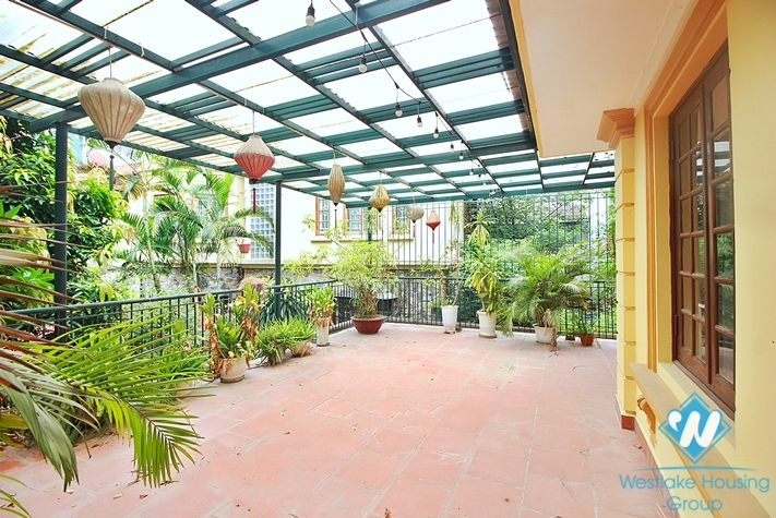 Spacious garden house with out-door pool for rent in Tay Ho, Ha Noi