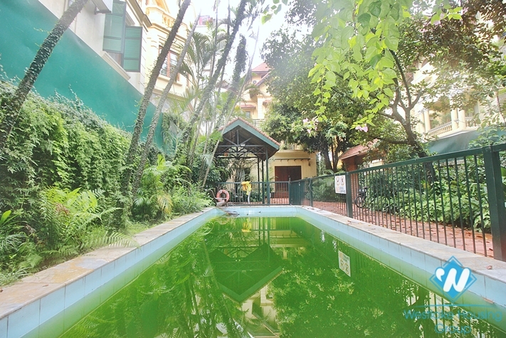 Spacious garden house with out-door pool for rent in Tay Ho, Ha Noi