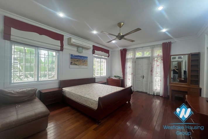 Garden 5 bedrooms house for rent in Ciputra, Tay Ho ward, Ha Noi