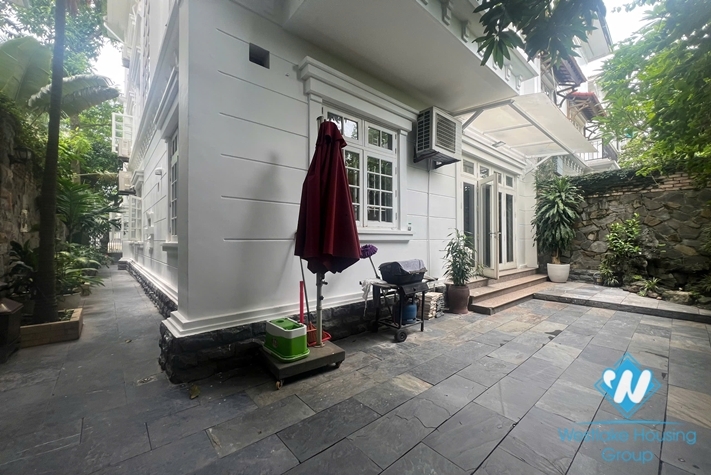 Garden 5 bedrooms house for rent in Ciputra, Tay Ho ward, Ha Noi