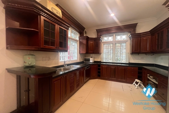 Garden 5 bedrooms house for rent in Ciputra, Tay Ho ward, Ha Noi