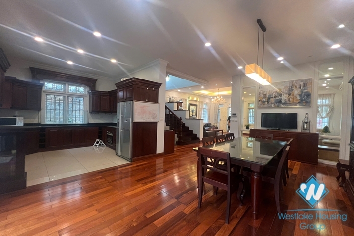 Garden 5 bedrooms house for rent in Ciputra, Tay Ho ward, Ha Noi