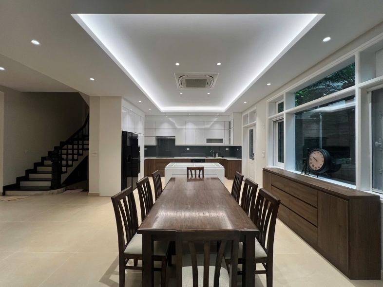 Renovated morden house for rent in D block, Ciputra, Tay Ho ward, Ha Noi