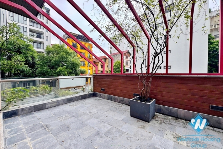 Unfurnished 4 bedrooms house for rent in To Ngoc Van st, Tay Ho ward, Ha Noi