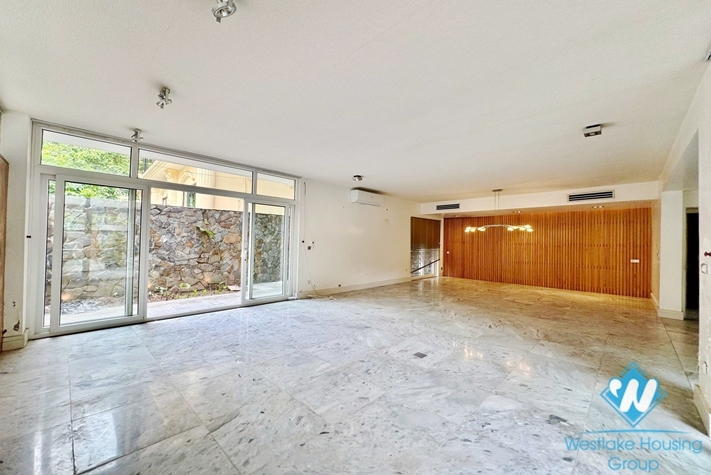 Unfurnished 4 bedrooms house for rent in To Ngoc Van st, Tay Ho ward, Ha Noi