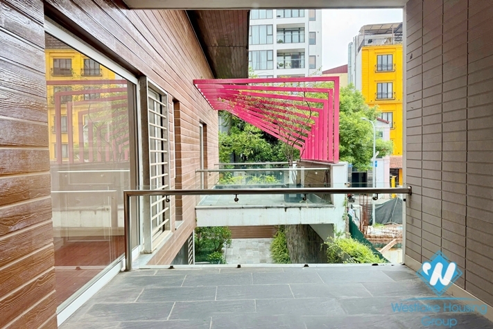 Unfurnished 4 bedrooms house for rent in To Ngoc Van st, Tay Ho ward, Ha Noi