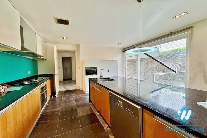 Unfurnished 4 bedrooms house for rent in To Ngoc Van st, Tay Ho ward, Ha Noi