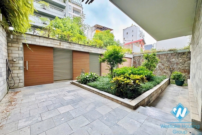 Unfurnished 4 bedrooms house for rent in To Ngoc Van st, Tay Ho ward, Ha Noi