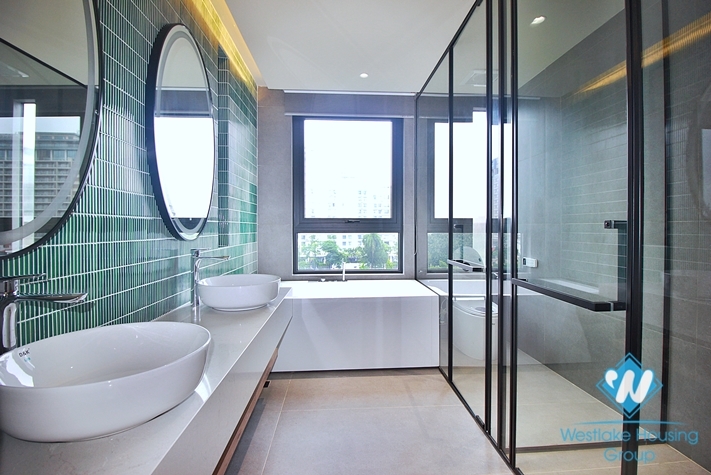 Brand new and morden duplex with 3 bedrooms apartment for rent in Dang Thai Mai, Tay Ho, Ha Noi