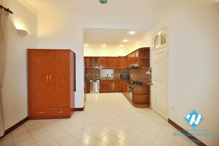 Five bedrooms house with pool for rent in To Ngoc Van st, Tay Ho, Ha Noi