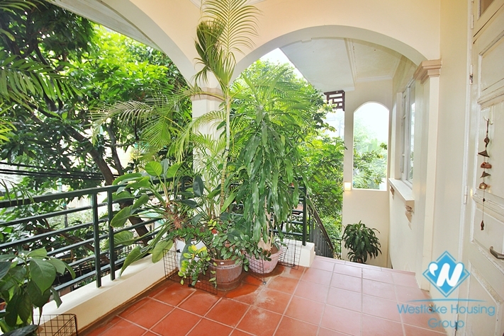 Five bedrooms house with pool for rent in To Ngoc Van st, Tay Ho, Ha Noi