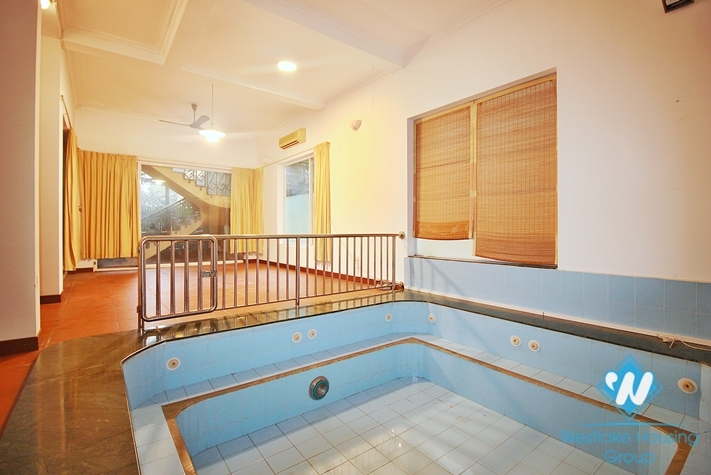 Five bedrooms house with pool for rent in To Ngoc Van st, Tay Ho, Ha Noi