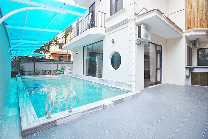 A big villa with garden and swimming pool for rent in Tay ho, Hanoi