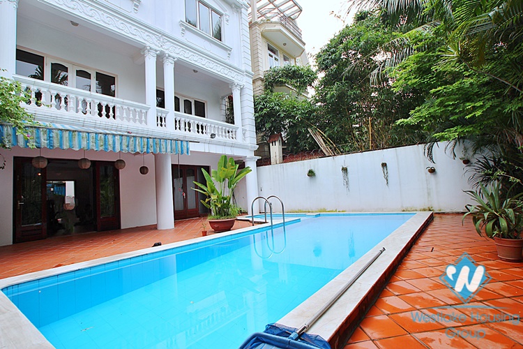 Elegant 4 bedroom house with swimming pool for rent in To Ngoc Van
