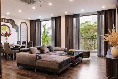 A charming and spacious four bedrooms for rent in Xuan Dieu st, Tay Ho