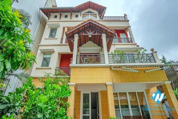 Nice house with outside swiming pool for rent in Tay Ho, Ha Noi